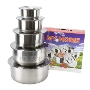 Stainless Steel 5pcs Stock Pot