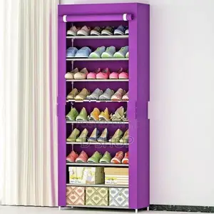 9 Layer - Shoe Rack with Dust Cover 5' feet Height
