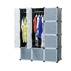 DIY - Wardrobe Storage 12 Cubes Cupboard