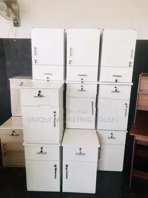 Modern Melamine White Bed Side Drawer Cupboards