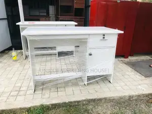 Modern Melamine White 4x2 Office Table