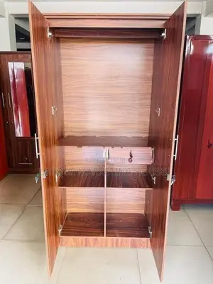 Modern Melamine 2D Dark Half Hanging Wardrobe