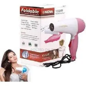 Nova 1000 W - Fold-able & Portable Hair Dryer- Mini Dryer