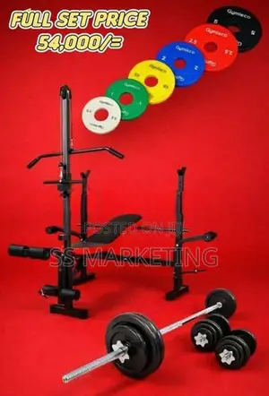 Brand New Bench Dumbbell Weight Plates Set