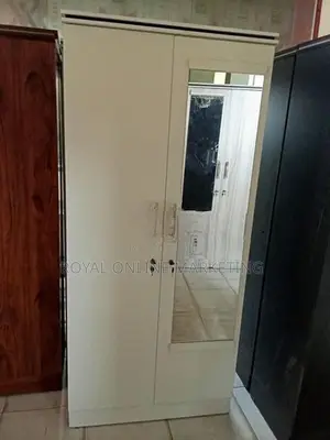 White 2 Door Cupboard (K-45)