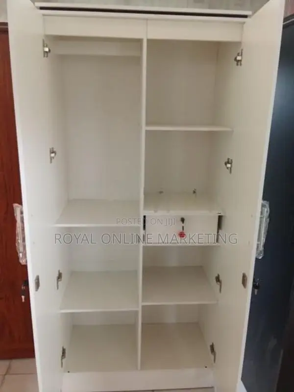 White 2 Door Cupboard (K-45)