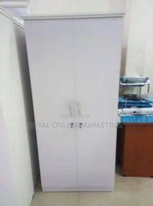 2 Door White Cupboard (K-46)