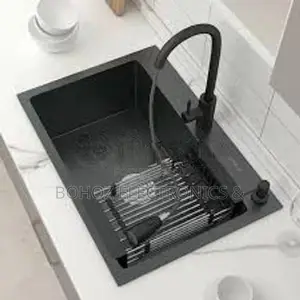Euro Kitchen Sink Stainless Steel 50*45 (Black)