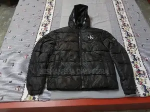 Calvin Klein Black Hooded Puffer Jacket