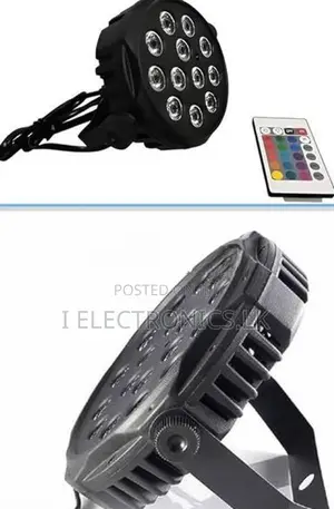 LED Par Stage Light, 6 RGB LEDs, DJ Party Lighting with Easy Setup Mou
