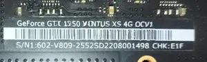 MSI GeForce GTX 1650 Ventus XS 4GB OC Gaming Beast