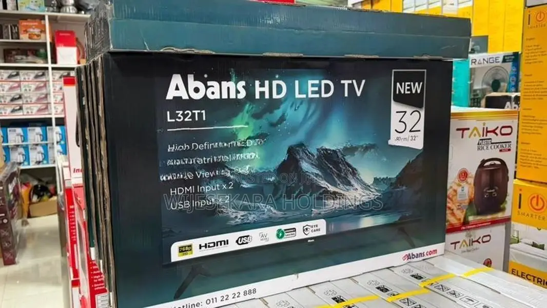 Abans 32" LED TV with HDMI USB Ports