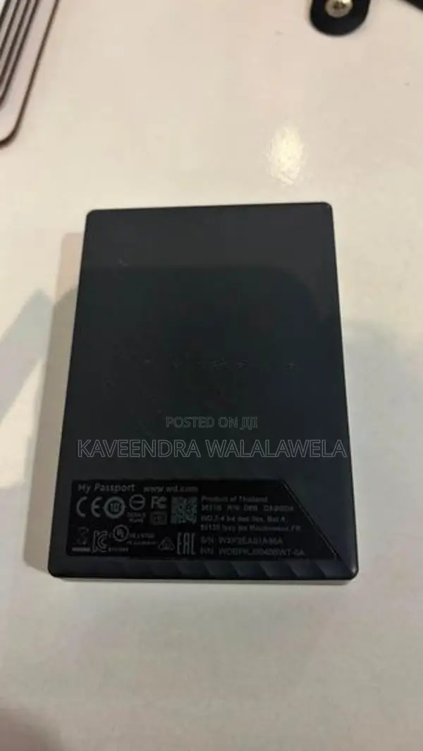 WD My Passport 4TB Portable External Hard Drive USB 3.0 White