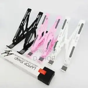 Adjustable Stainless Steel Laptop Stand With Pouch