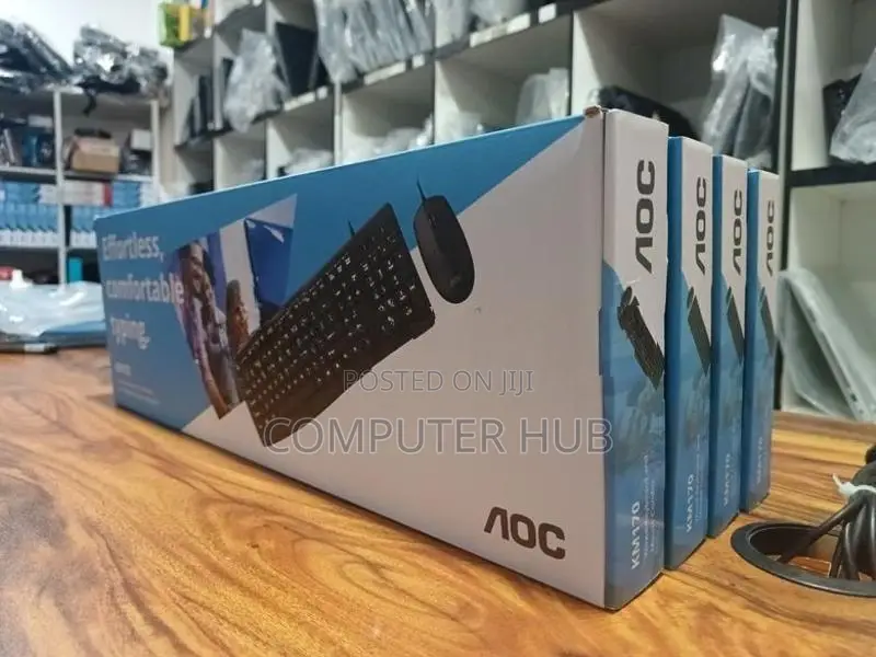 AOC Brand New Wired Keyboard With Mouse Combo- KM170
