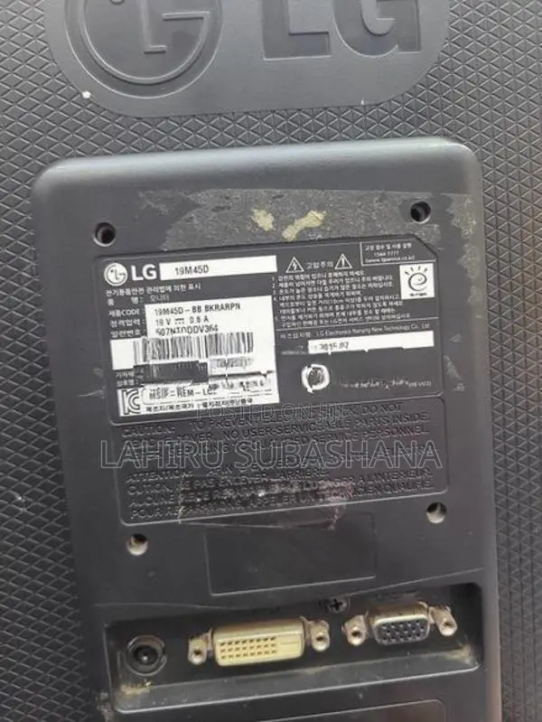 LG 19" LED Monitor