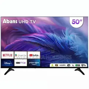 Abans 50" 4K Ultra HD Smart TV - Frameless Design