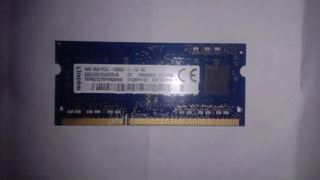 4GB DDR3L Used Laptop RAM