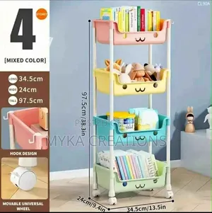 4 Layer Kids Storage Rack