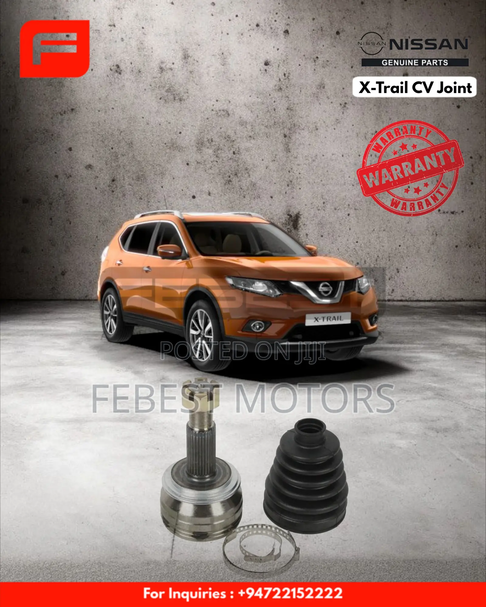 Nissan X-Trail T32 CV Joint