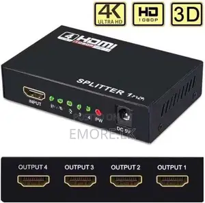 HDMI Splitter, 1x4 Splitter 1 in 4