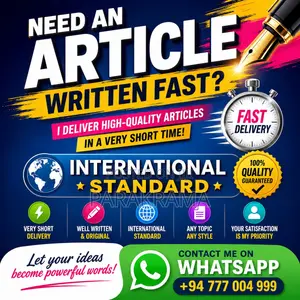 Professional Article Written Fast
