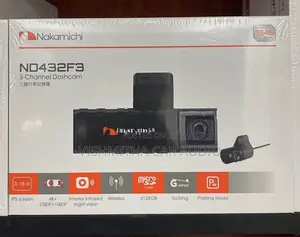 Nakamichi ND432F3 3 Channel Dash Cam 4K Car Dvr Recorder