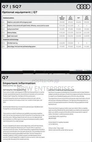 Audi Q7 Platinum Edition 2025