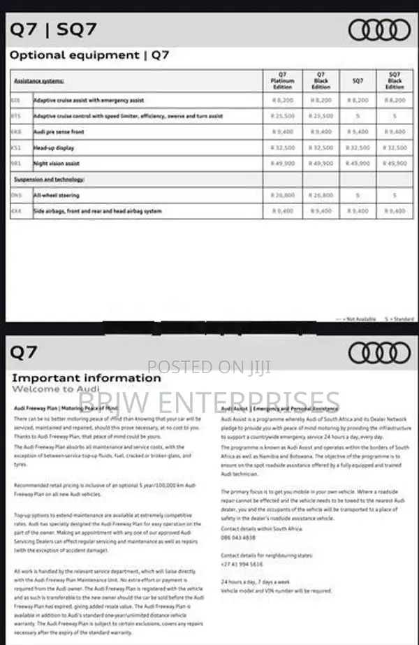 Audi Q7 Platinum Edition 2025