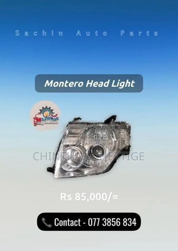 Mitsubishi Montero Head Light