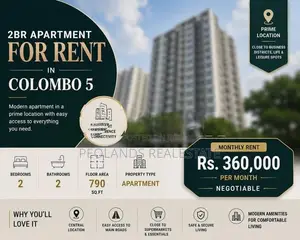 (NAR661) 2BR Apartment for Rent in Colombo 05