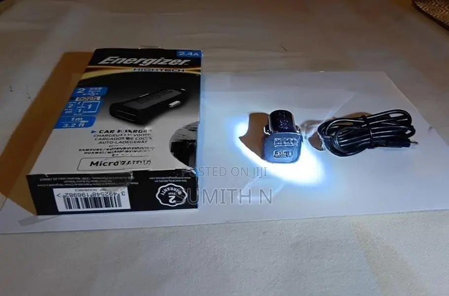 Energizer High Tech 2 USB Port Car Charger