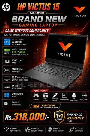 New HP Victus i5 13Gen 16/512GB RTX 4050 6GB
