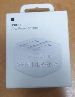Apple 20W USB-C Power Adapter for Fast and Safe Charging.