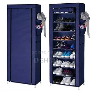9 Layer - Shoe Rack with Dust Cover 5 feet
