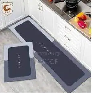 2 Pcs Kitchen Floor Mat - Water Absorption Home Carpet