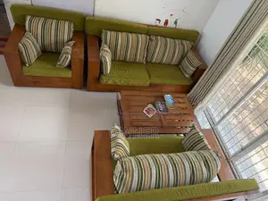 Solid Teak Sofa Set (3+1+1) Center Table