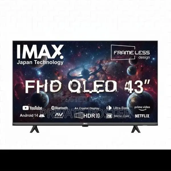 43" IMAX Smart QLED FHD HDR Frameless Android 14 TV