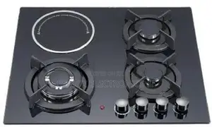 Euro Cooker Hob Square 3 Gas Burner with 1 Infrared Glass