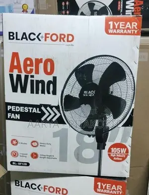 Black Ford Stand Fan 18"