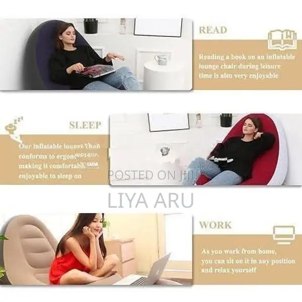 Inflatable Sofa Chair with Air Pumb