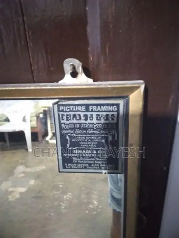 අගල් 15 පළල් 45 උස පැහැදිලි කණ්නාඩියක්