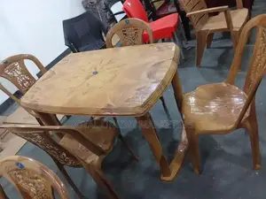 Plastic Dining Table with 4 Chairs (L-2)