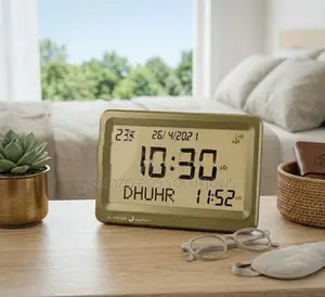Wall Digital Clock with Azan Desk