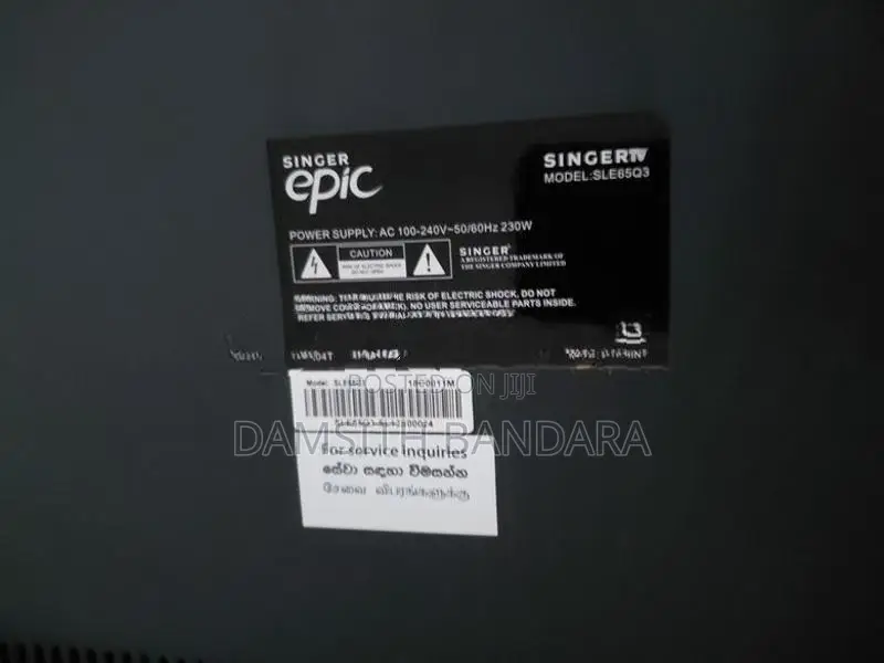 Singer Epic 65 inch TV