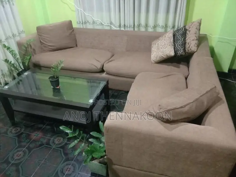 Brown Rainbow Sofa - L Shape