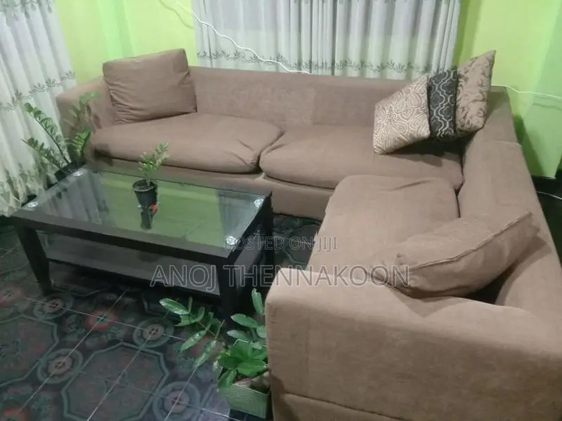 Brown Rainbow Sofa - L Shape
