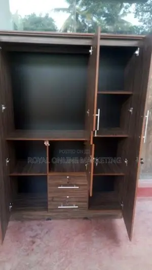 3 Door Wardrobe/cupboard (teak/white/ash/black) (K-5)