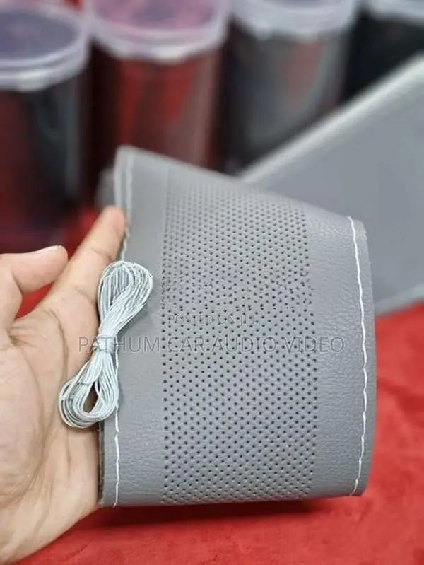 Light Grey Steering Wheel Cover