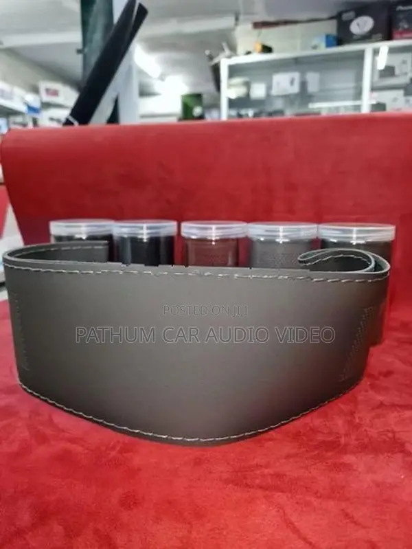 Mouse Grey Color Steering Wheel Cover